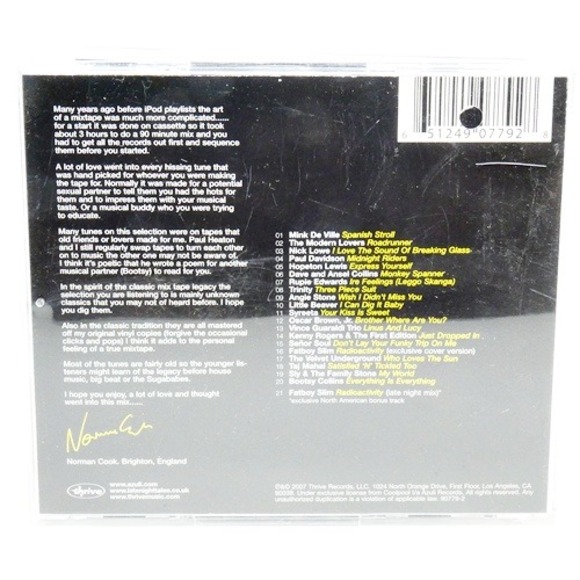 Fatboy Slim - LateNightTales (CD, 2007, Thrive Records) Ex Condition - Picture 3 of 3